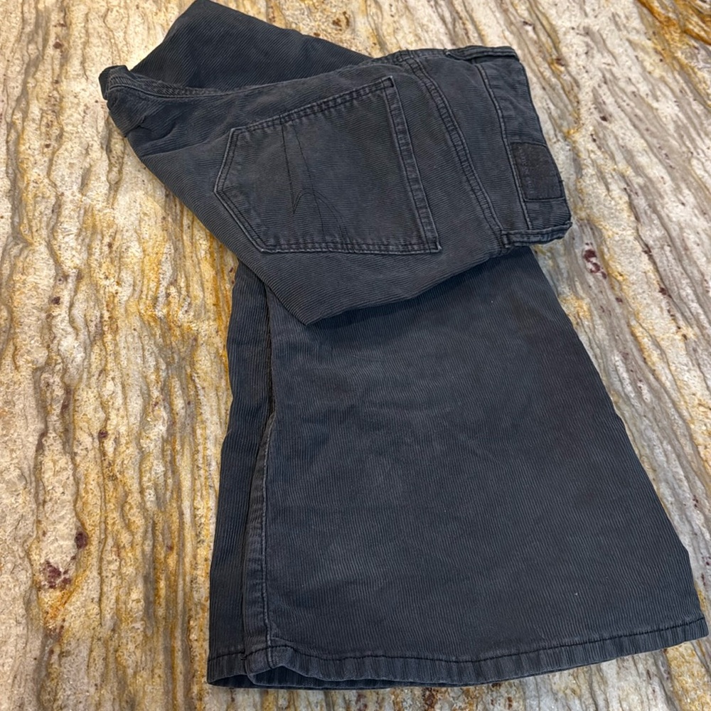 Dark grey corduroy flare jeans EUC
